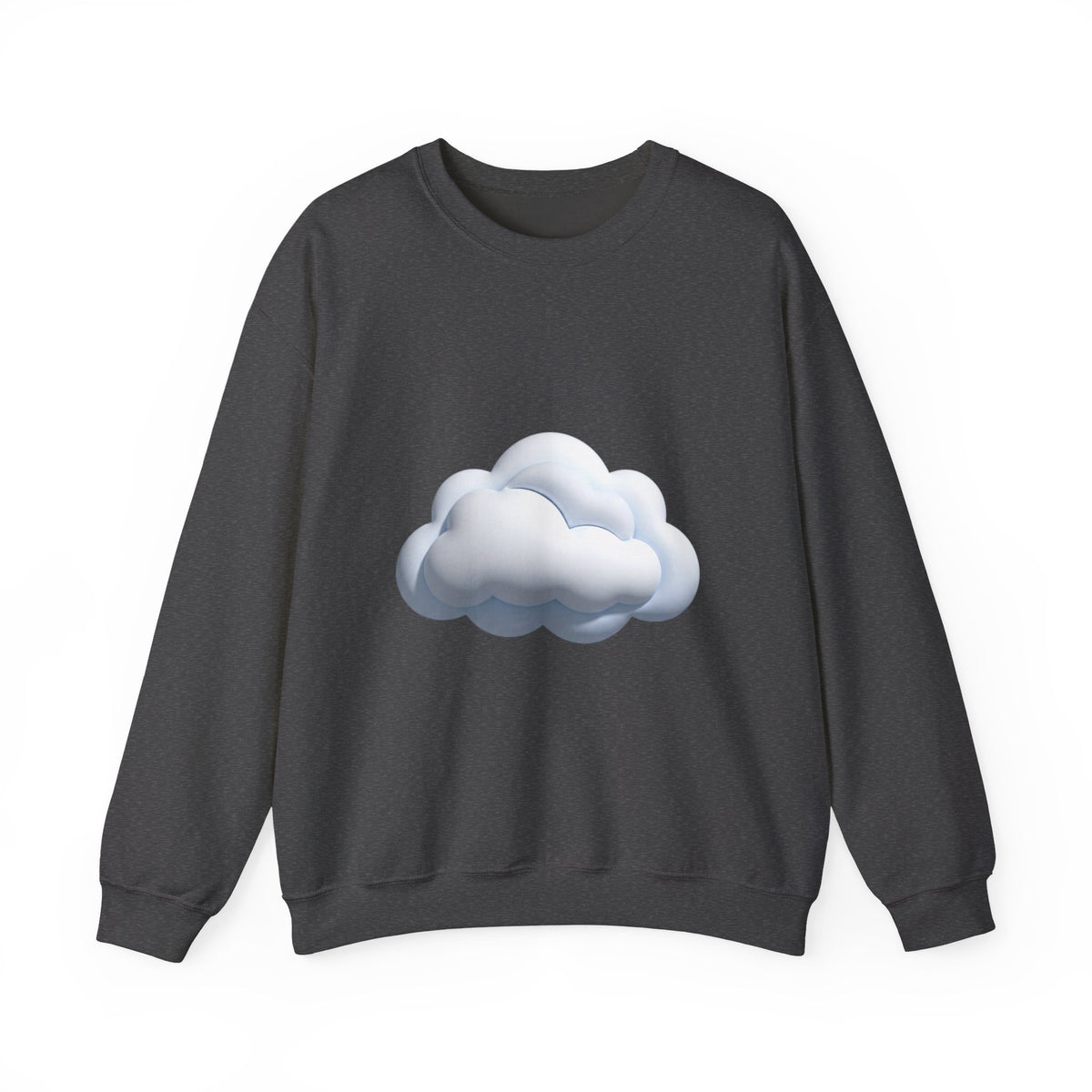Cloud Graphic Sweatshirt — Soft White Cozy Crewneck