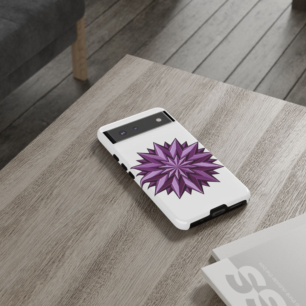 Purple Geometric Star Phone Case