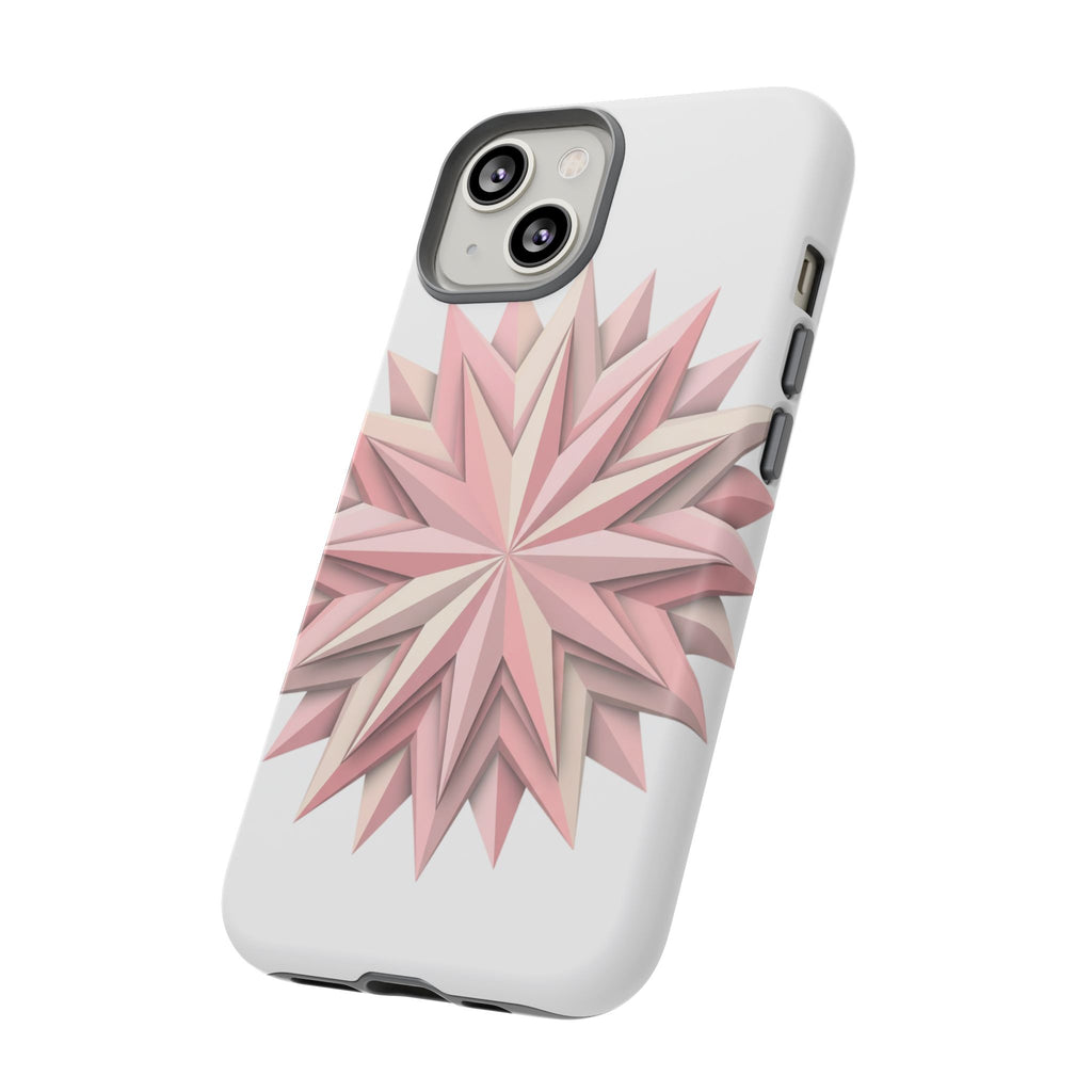 Pink Geometric Star Phone Case — Tough Protective iPhone Cover