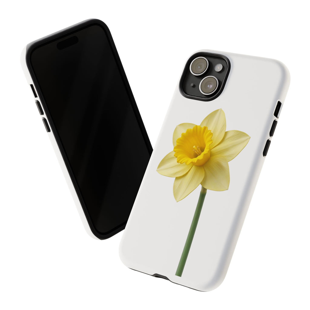 Daffodil Blossom Tough Phone Case — Yellow Spring Floral iPhone Cover
