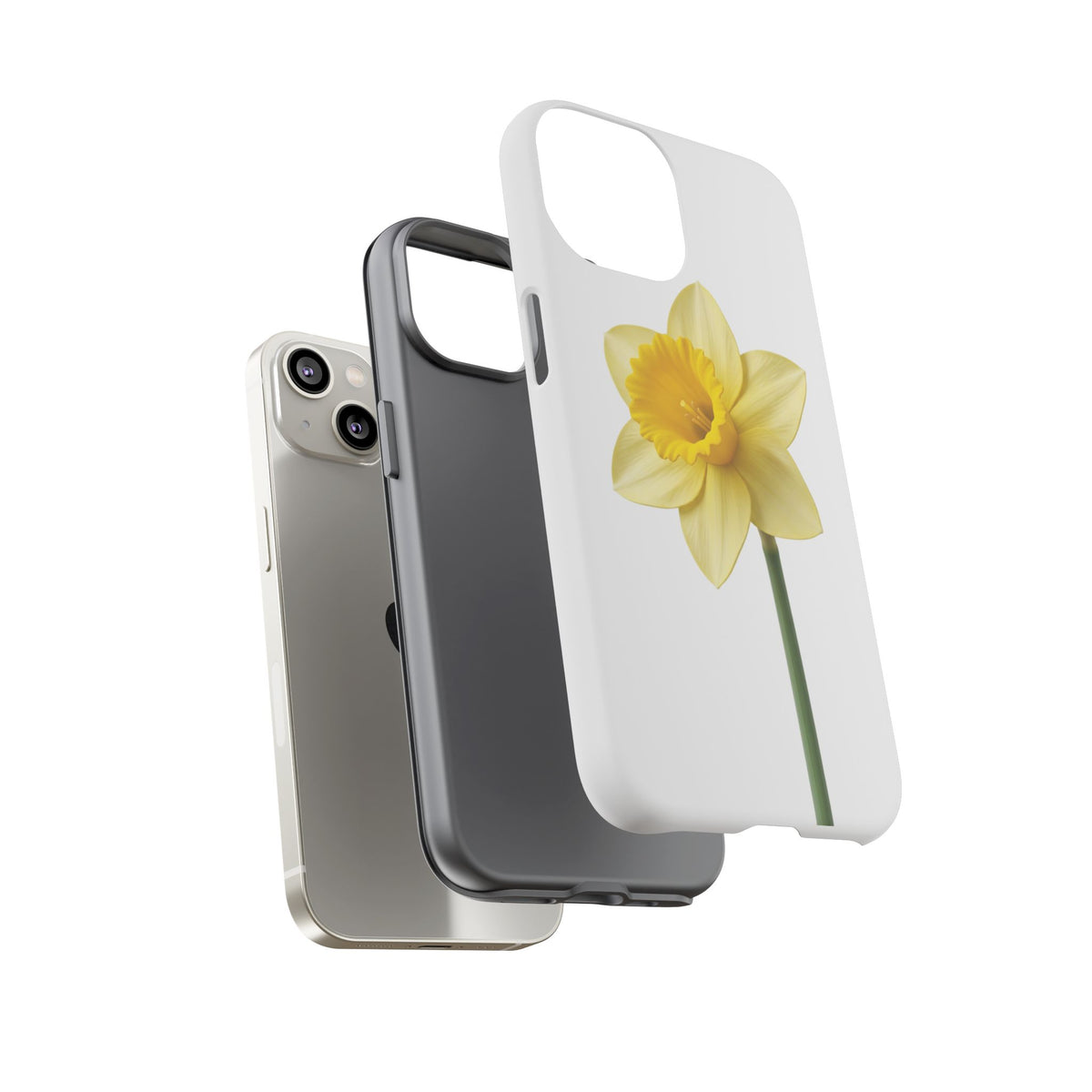 Daffodil Blossom Tough Phone Case — Yellow Spring Floral iPhone Cover
