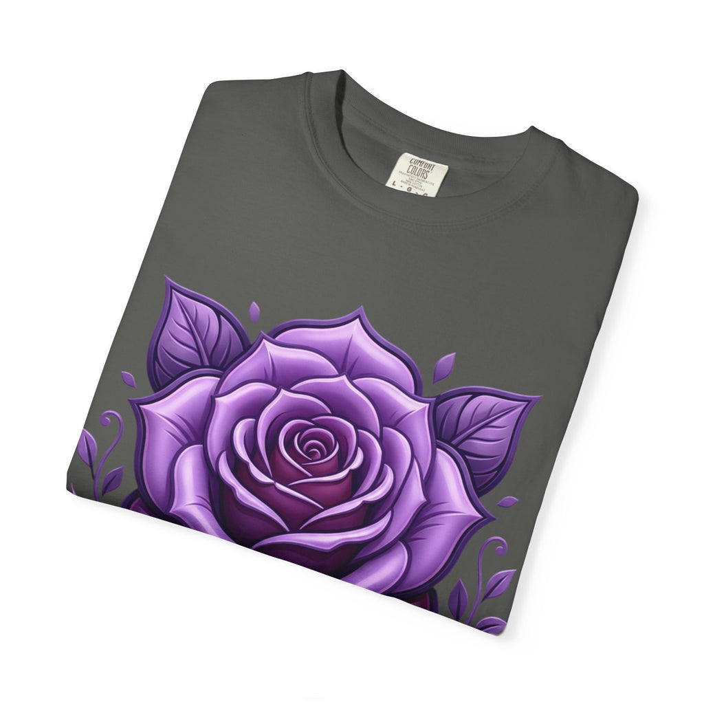 Purple Rose Graphic T-Shirt