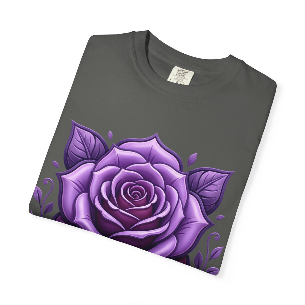 Purple Rose Graphic T-Shirt