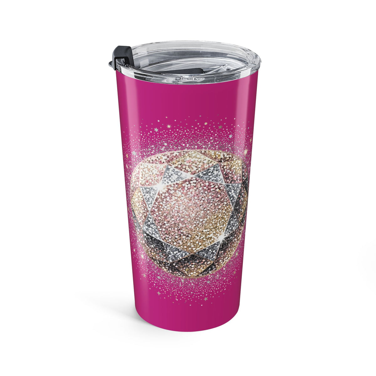 Glittery Magenta Tumbler 20oz