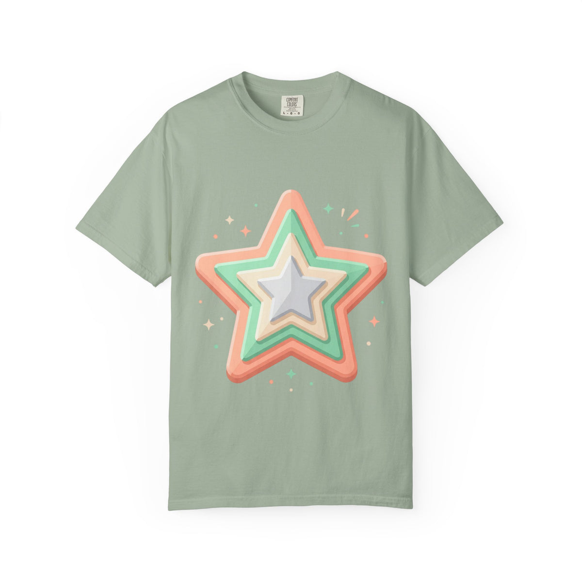 Star Design Unisex Garment-Dyed T-shirt