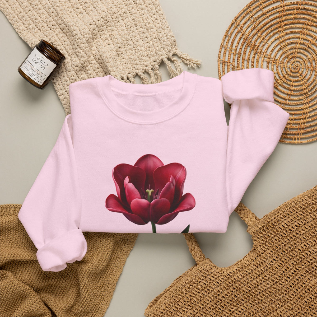 Tulip Bloom Crewneck Sweatshirt