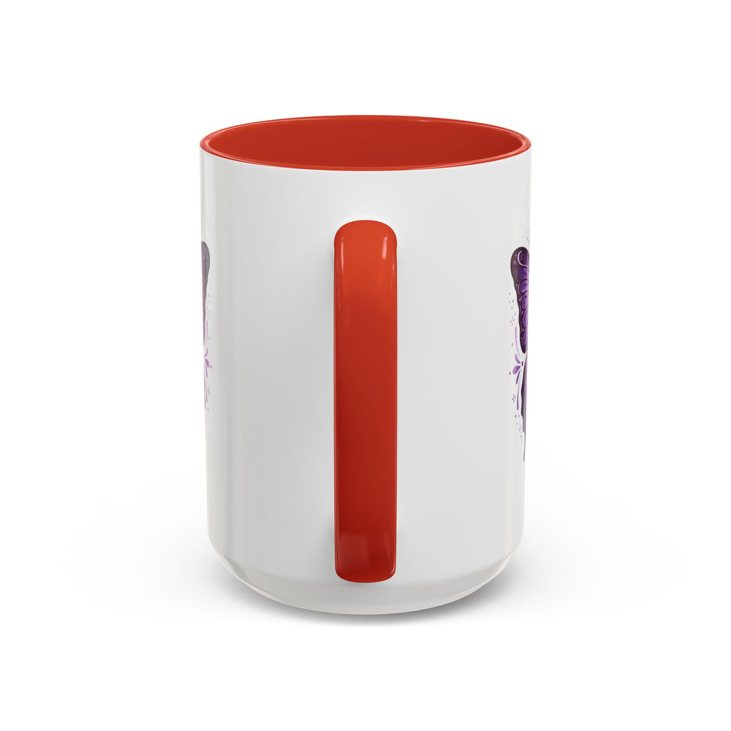 Purple Butterfly Accent Coffee Mug — 11oz & 15oz Decorative Tea Cup