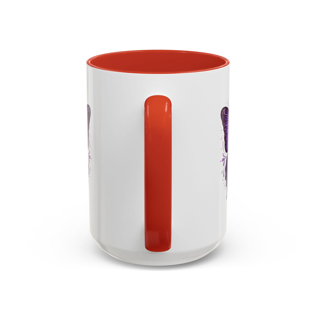 Purple Butterfly Accent Coffee Mug — 11oz & 15oz Decorative Tea Cup