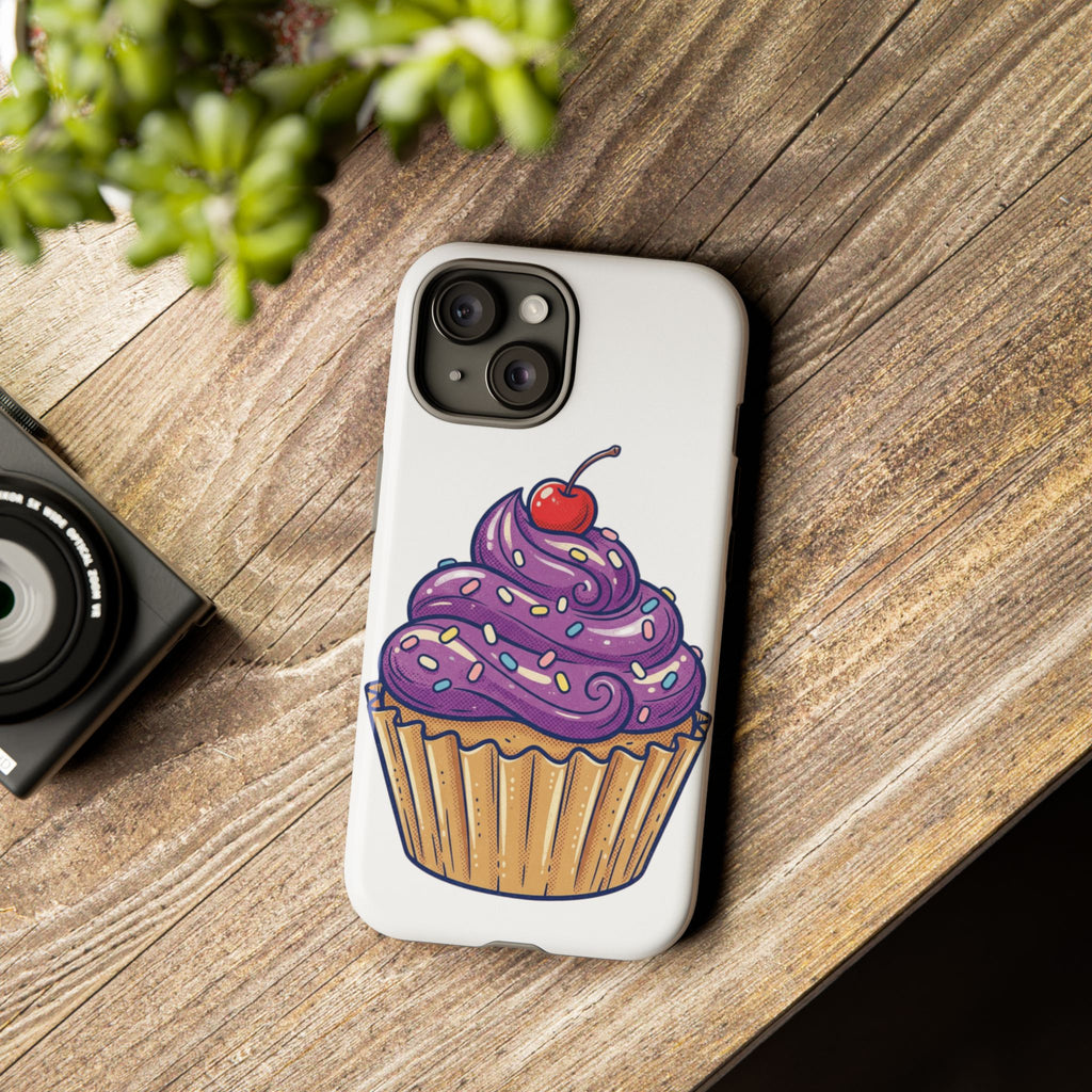 Purple Cupcake Tough Phone Cases