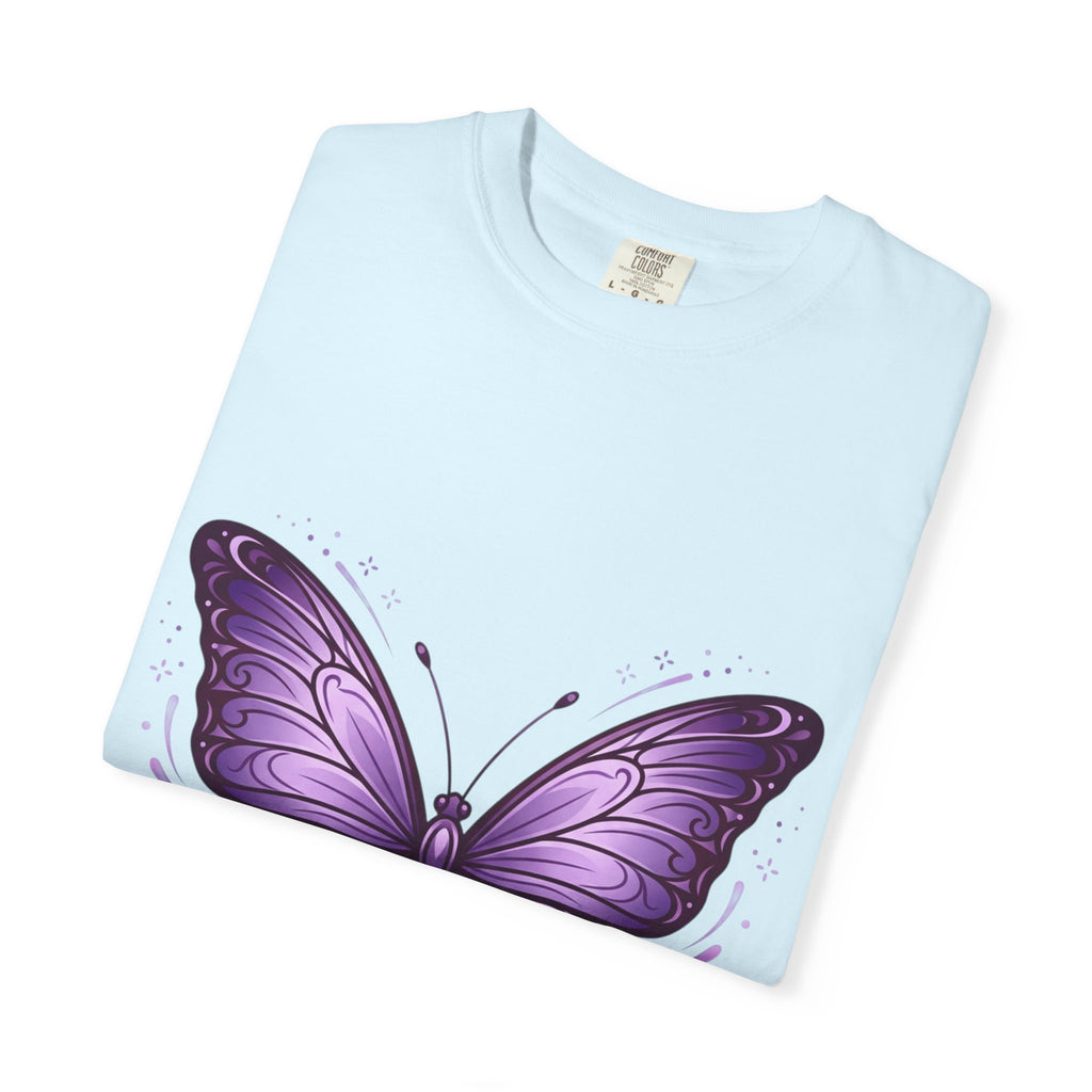 Purple Butterfly T-Shirt — Elegant Monarch Graphic Tee