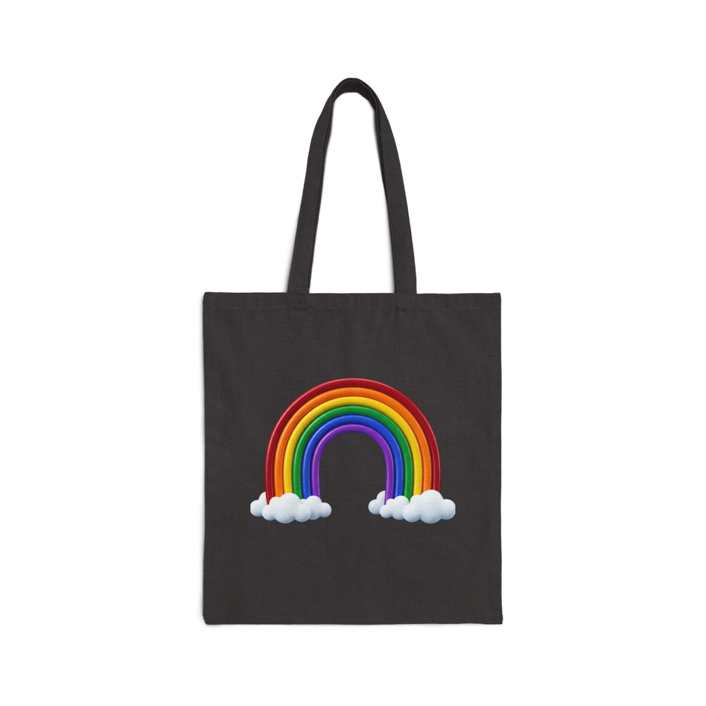 Rainbow Cloud Tote Bag — Cute Rainbow Canvas Tote