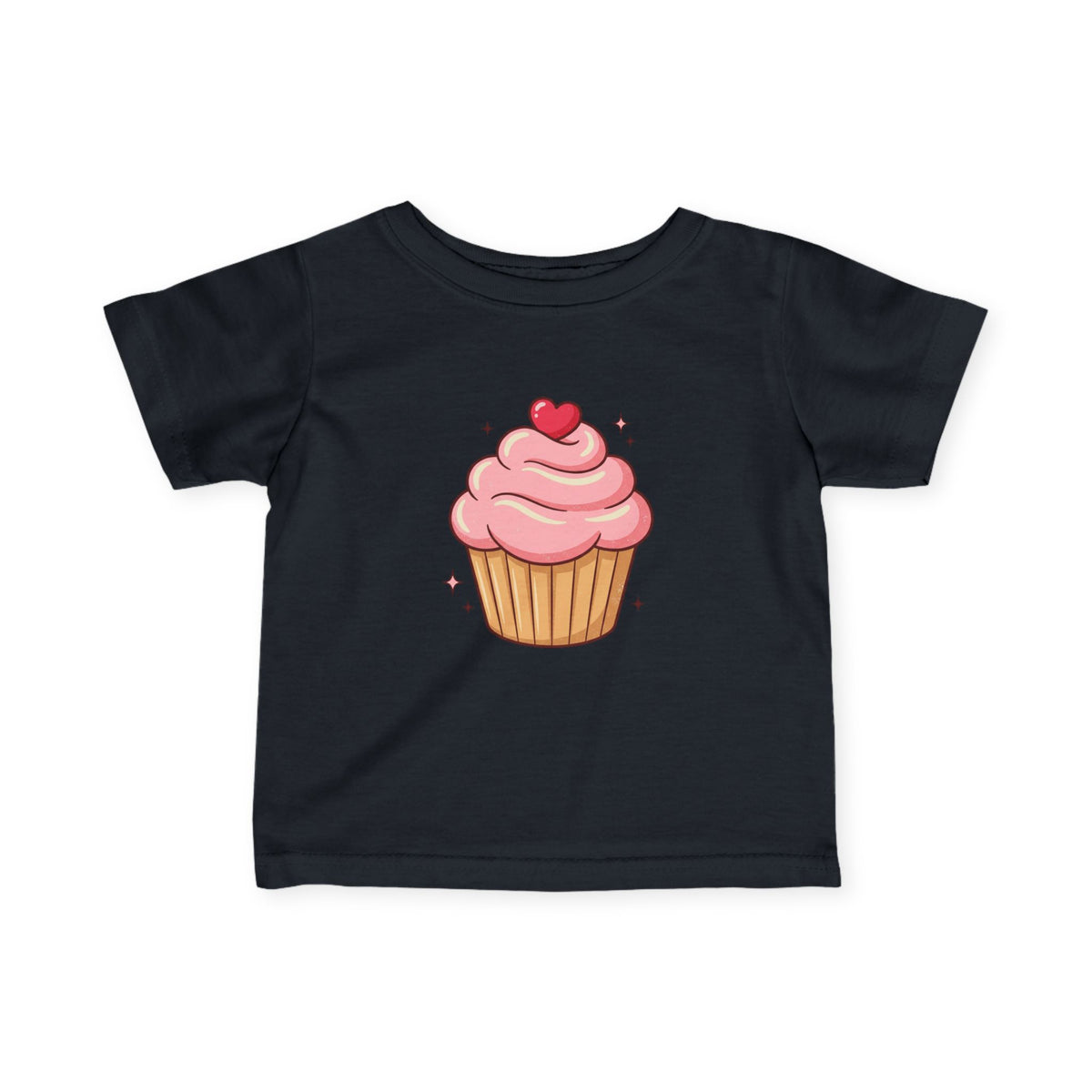 Pink Cupcake Infant Fine Jersey Tee