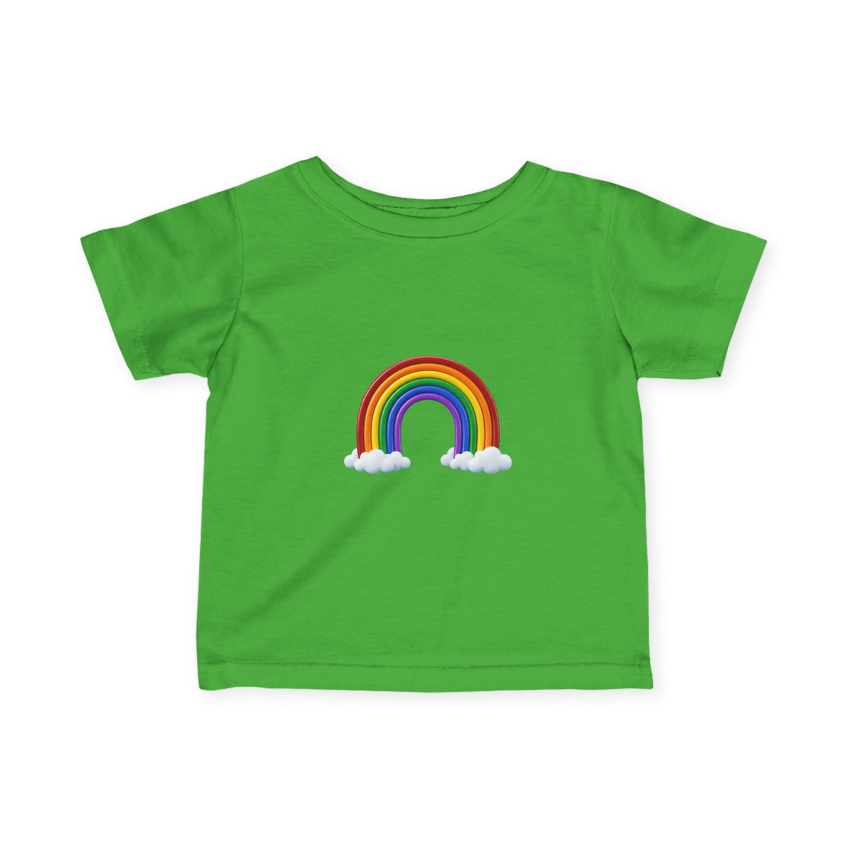 Infant Tee — Rainbow with Clouds Baby T-Shirt