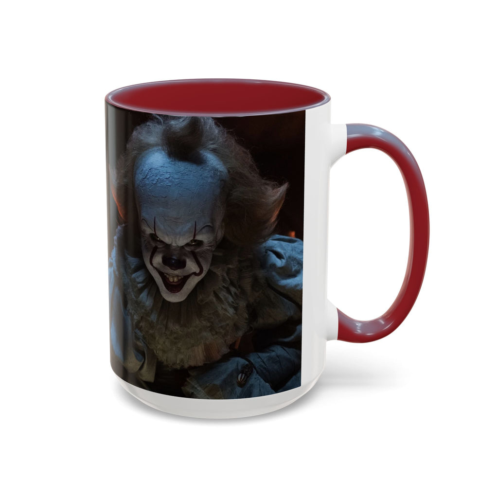 Creepy Pennywise Horror Coffee Mug — Scary Clown Accent Mug (11/15oz)