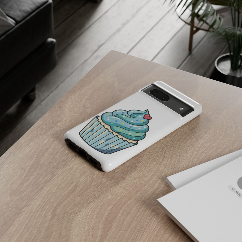 Blue Cupcake Tough Phone Cases