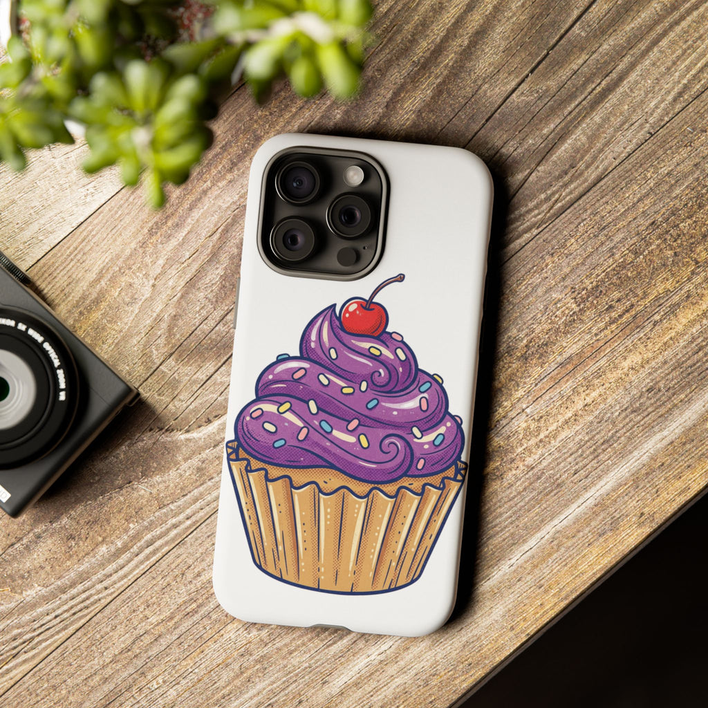 Purple Cupcake Tough Phone Cases