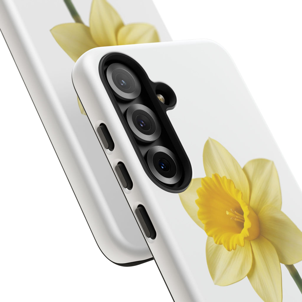 Daffodil Blossom Tough Phone Case — Yellow Spring Floral iPhone Cover