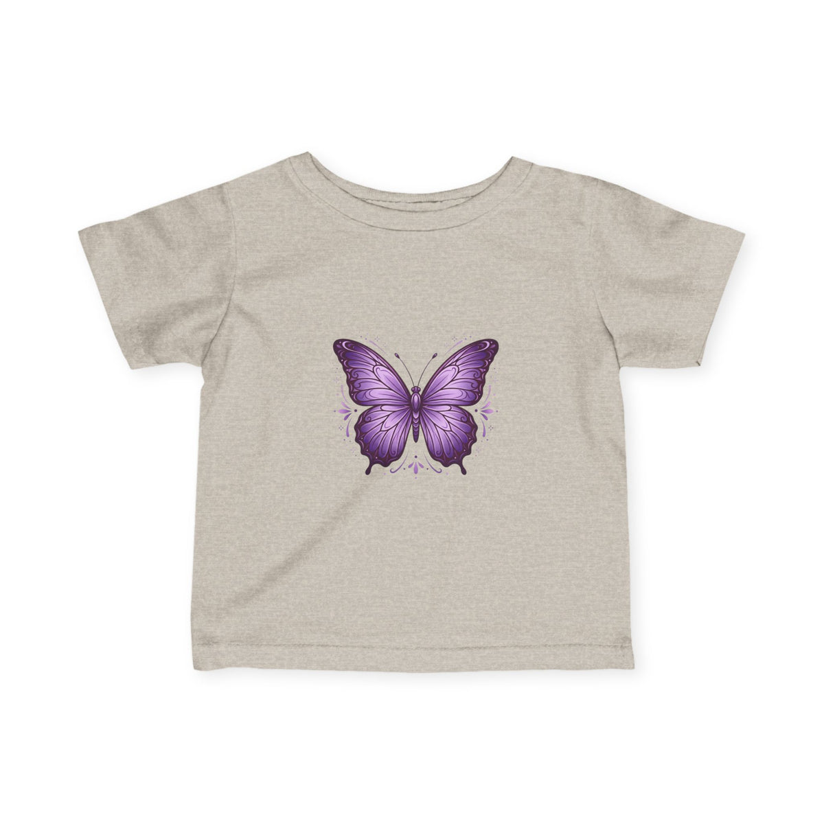 Infant T-Shirt — Purple Butterfly Baby Tee (Cute Newborn Gift)
