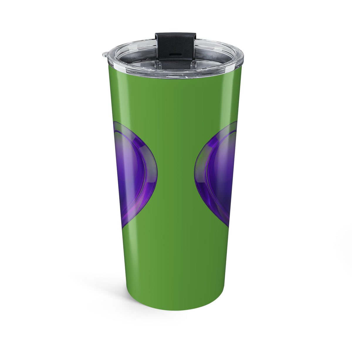 Purple Heart 20oz Stainless Tumbler — Green & Purple Travel Cup