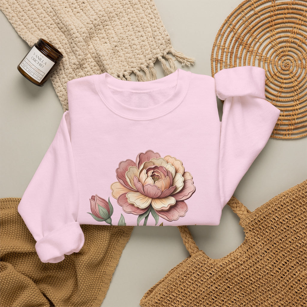 Floral Rose Crewneck Sweatshirt