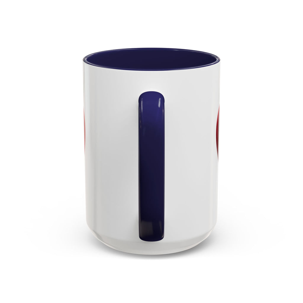 Heart Accent Coffee Mug – Red 3D Heart Design, Valentine’s Day Gift
