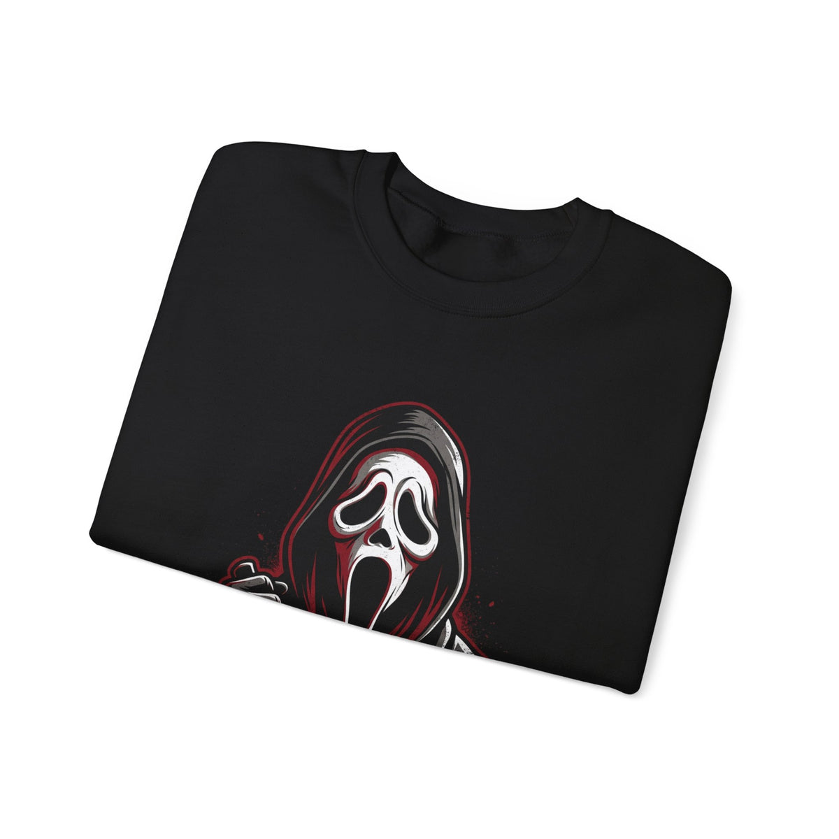Scream Mask Crewneck Sweatshirt – Horror Ghostface Graphic