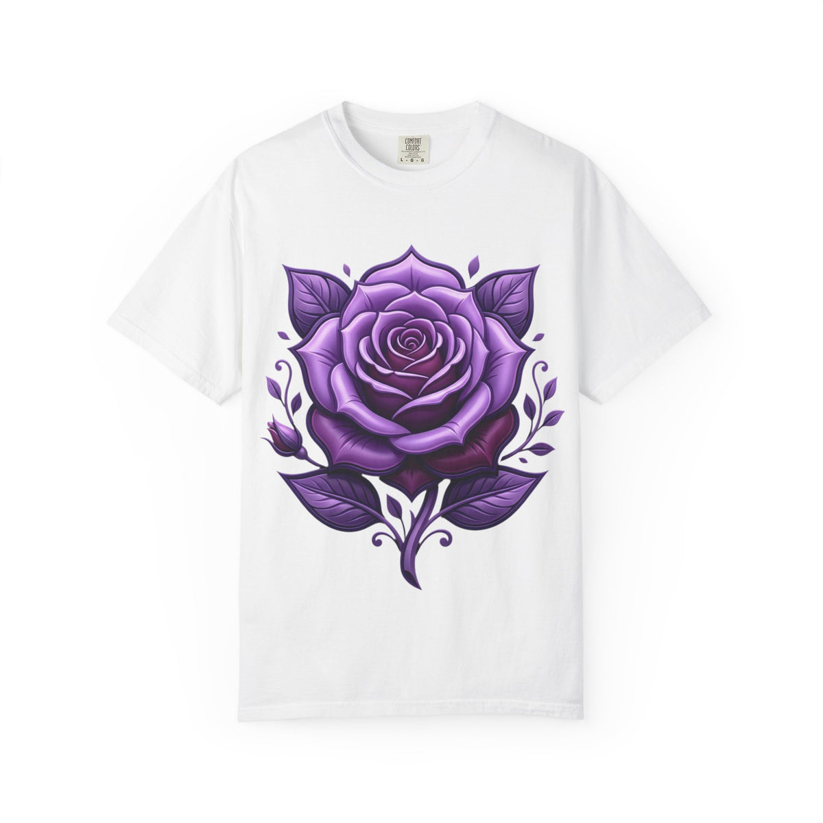 Purple Rose Graphic T-Shirt