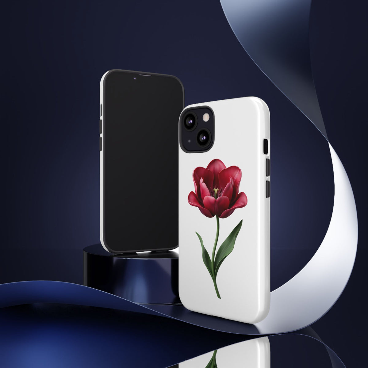 Tulip Floral Tough Phone Case – Protective Blossom iPhone Cover