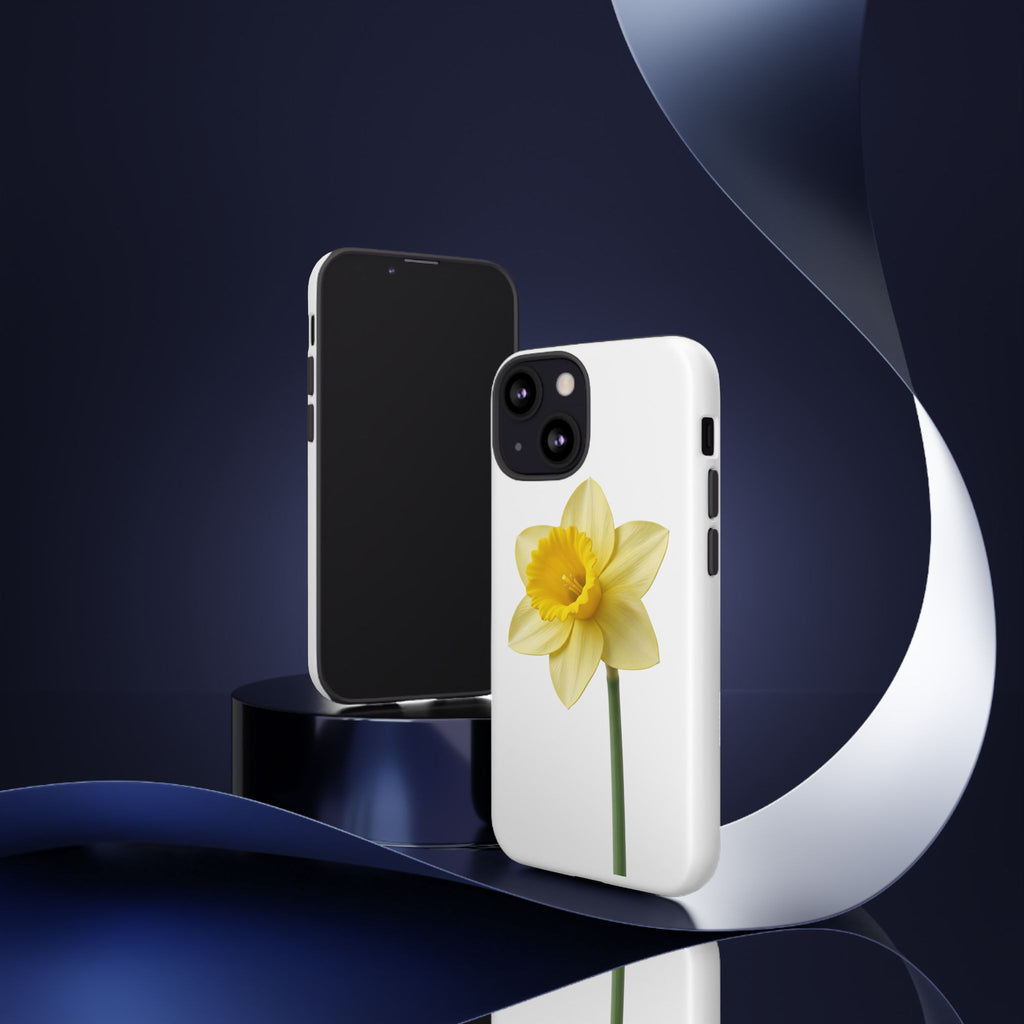 Daffodil Blossom Tough Phone Case — Yellow Spring Floral iPhone Cover