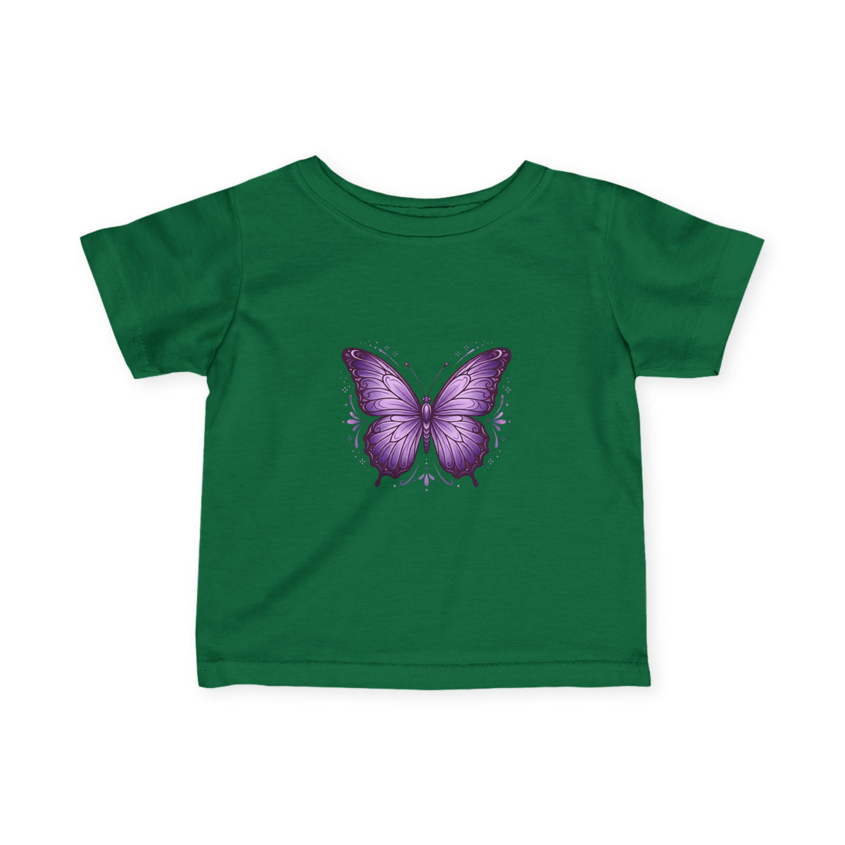 Infant T-Shirt — Purple Butterfly Baby Tee (Cute Newborn Gift)