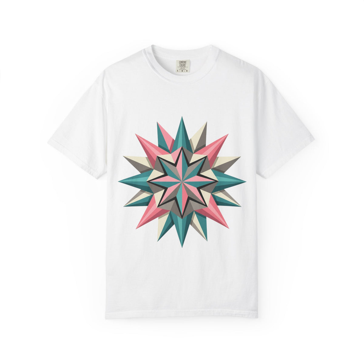 Geometric Starburst Graphic T-Shirt