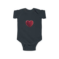Infant Bodysuit with Red Heart Graphic — Cute Baby Valentine Onesie