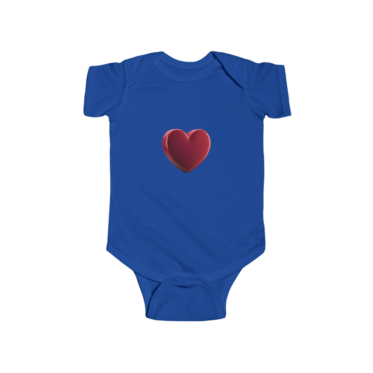 Infant Bodysuit with Red Heart Graphic — Cute Baby Valentine Onesie