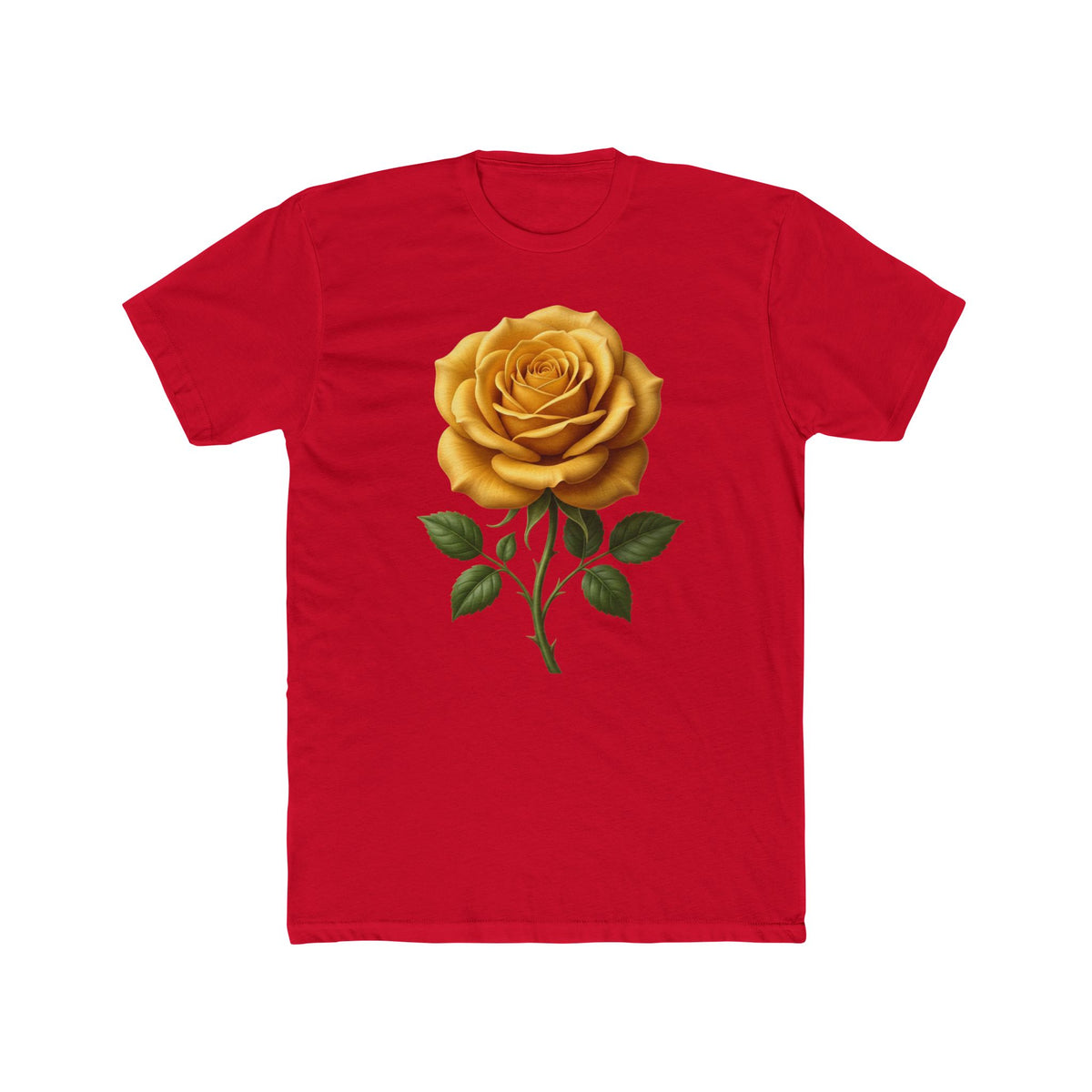 Yellow Rose Graphic Tee - Vintage Botanical Floral T-Shirt