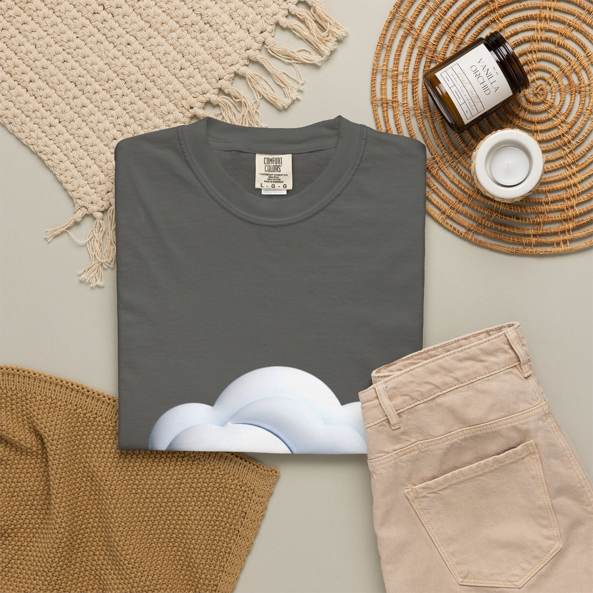 Cloud Graphic T-Shirt — Soft Dreamy Cloud Design
