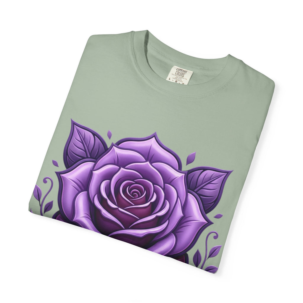 Purple Rose Graphic T-Shirt
