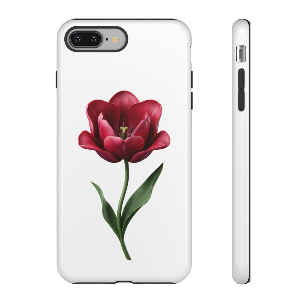 Tulip Floral Tough Phone Case – Protective Blossom iPhone Cover