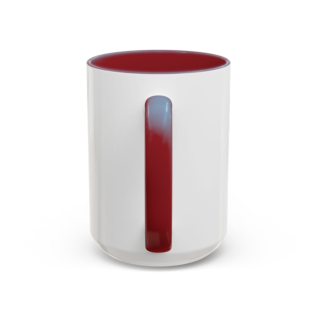 Red Tulip Accent Coffee Mug – Floral 11/15oz Ceramic Mug