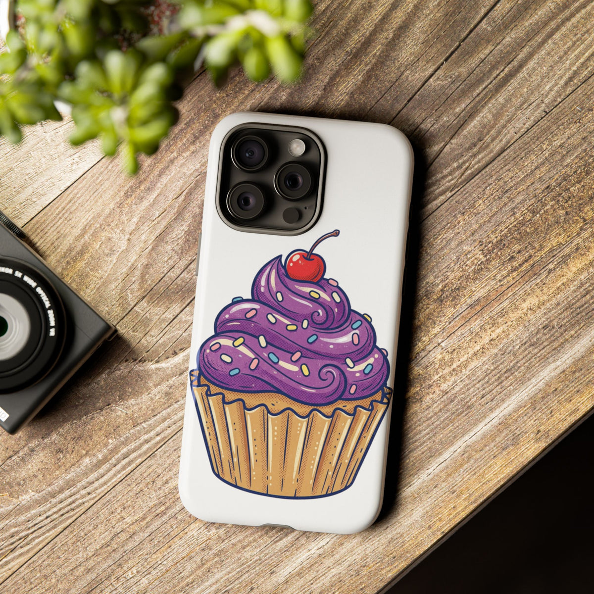 Purple Cupcake Tough Phone Cases