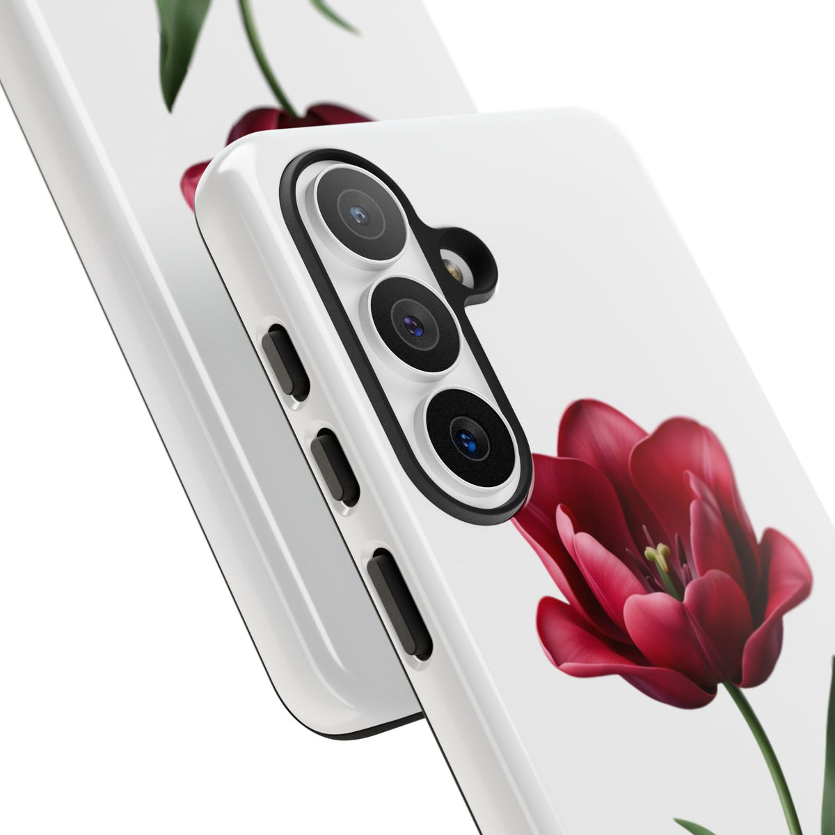 Tulip Floral Tough Phone Case – Protective Blossom iPhone Cover