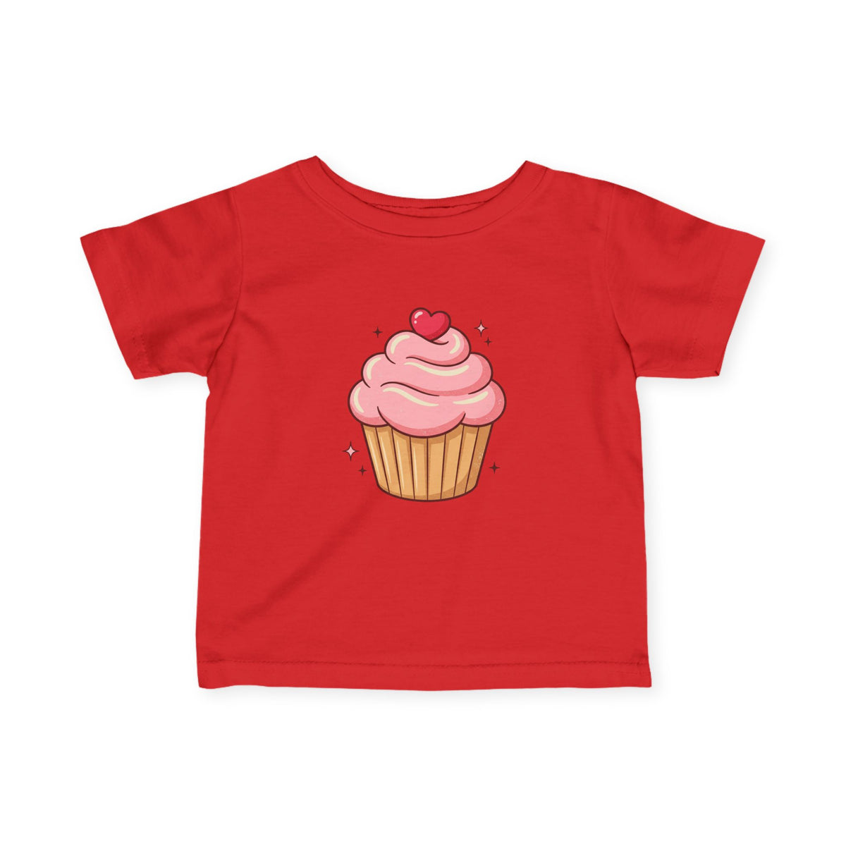 Pink Cupcake Infant Fine Jersey Tee