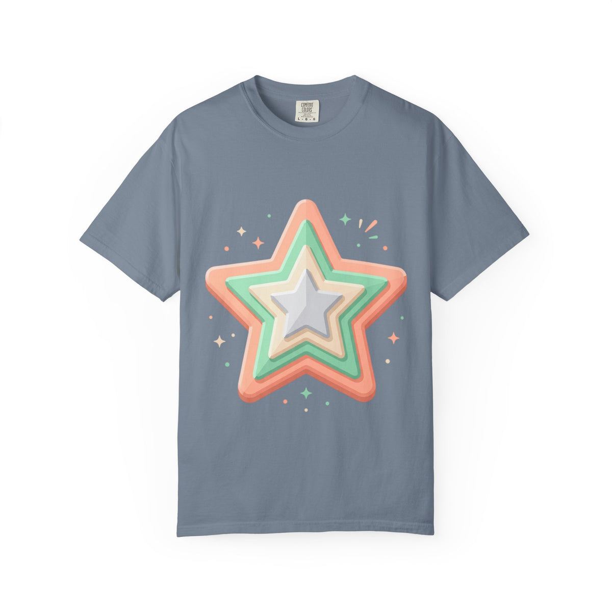 Star Design Unisex Garment-Dyed T-shirt