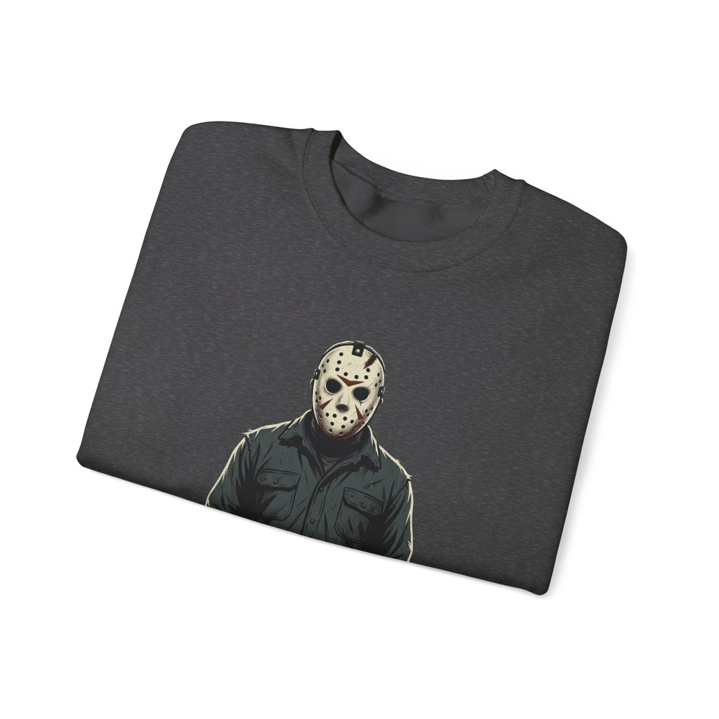 Jason Mask Sweatshirt - Horror Crewneck for Fans of Friday the 13th