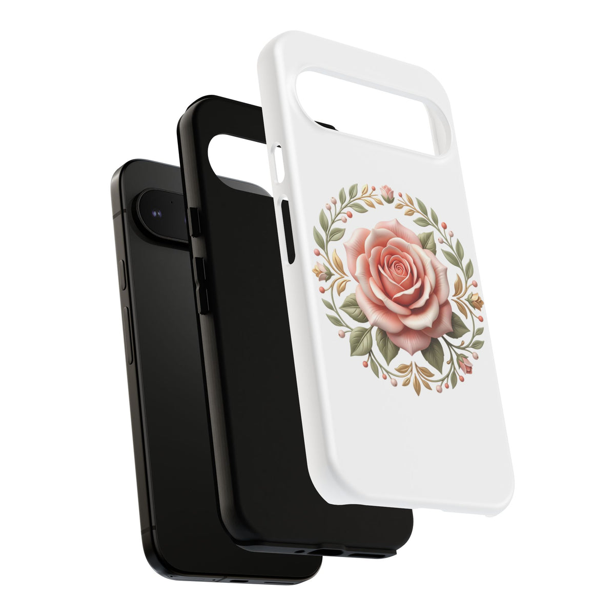 Floral Rose Wreath Tough Phone Case