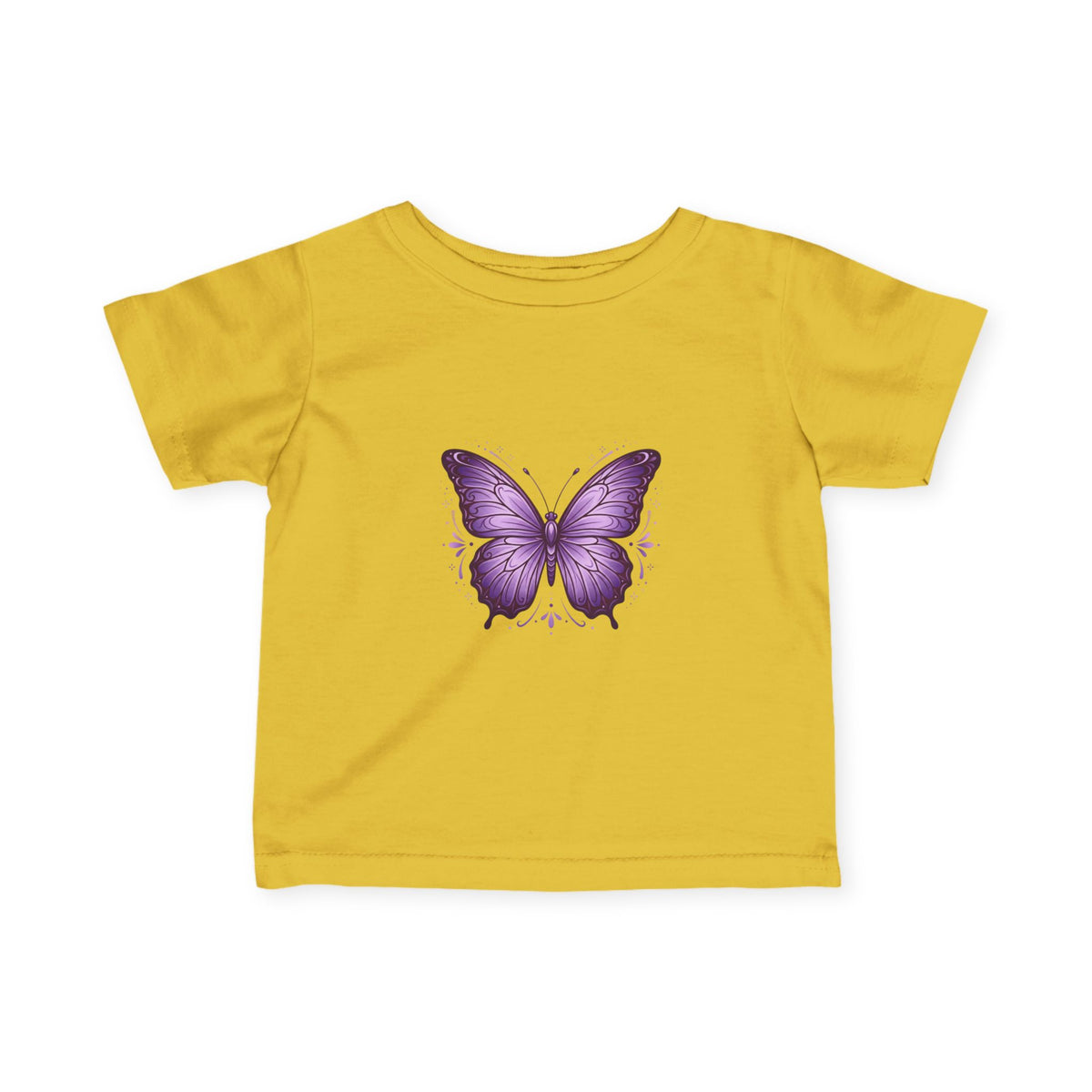 Infant T-Shirt — Purple Butterfly Baby Tee (Cute Newborn Gift)