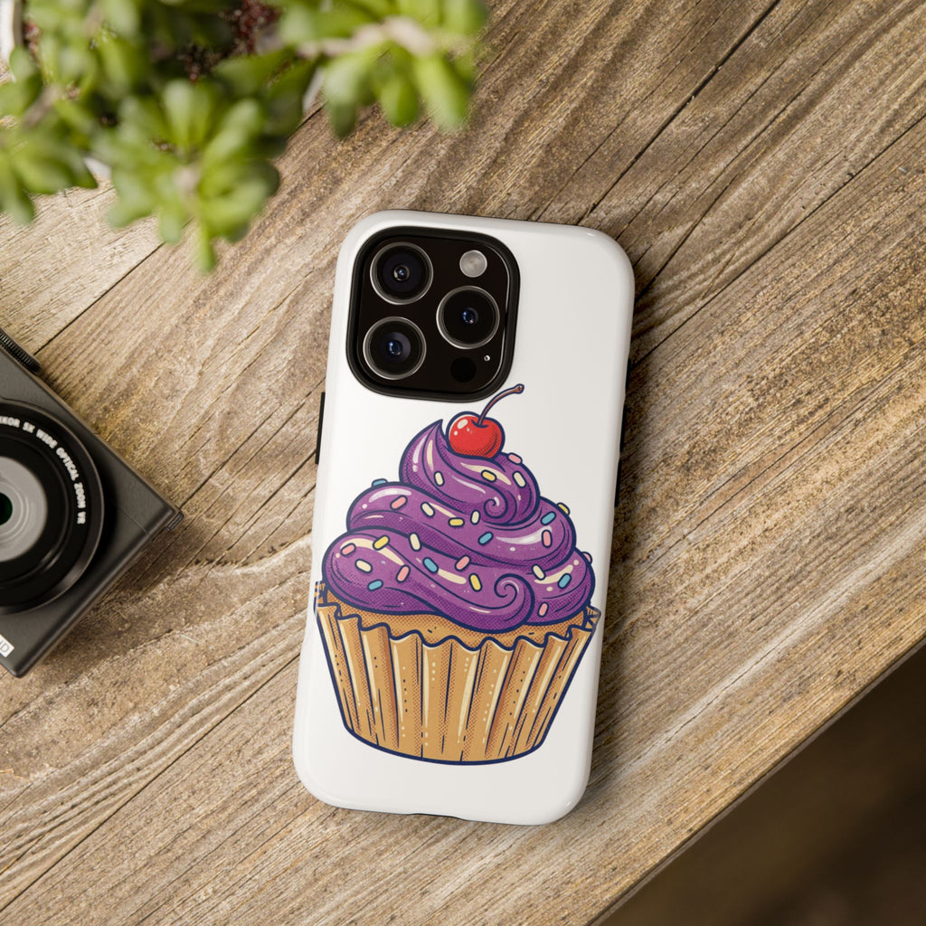 Purple Cupcake Tough Phone Cases