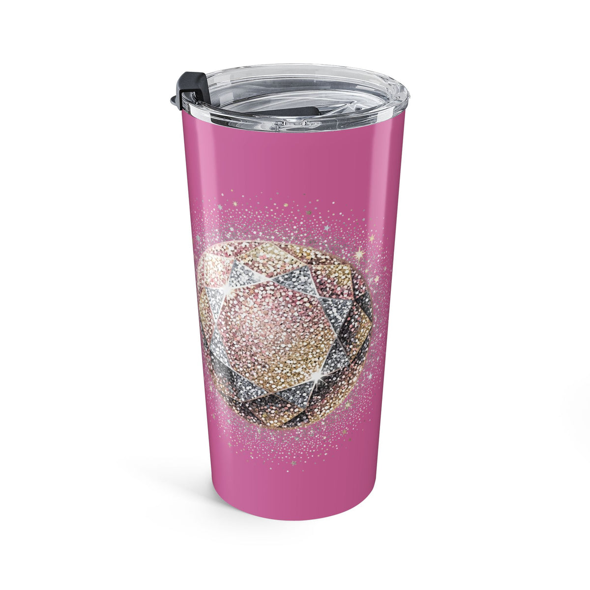 Glittery Light Pink Tumbler 20oz