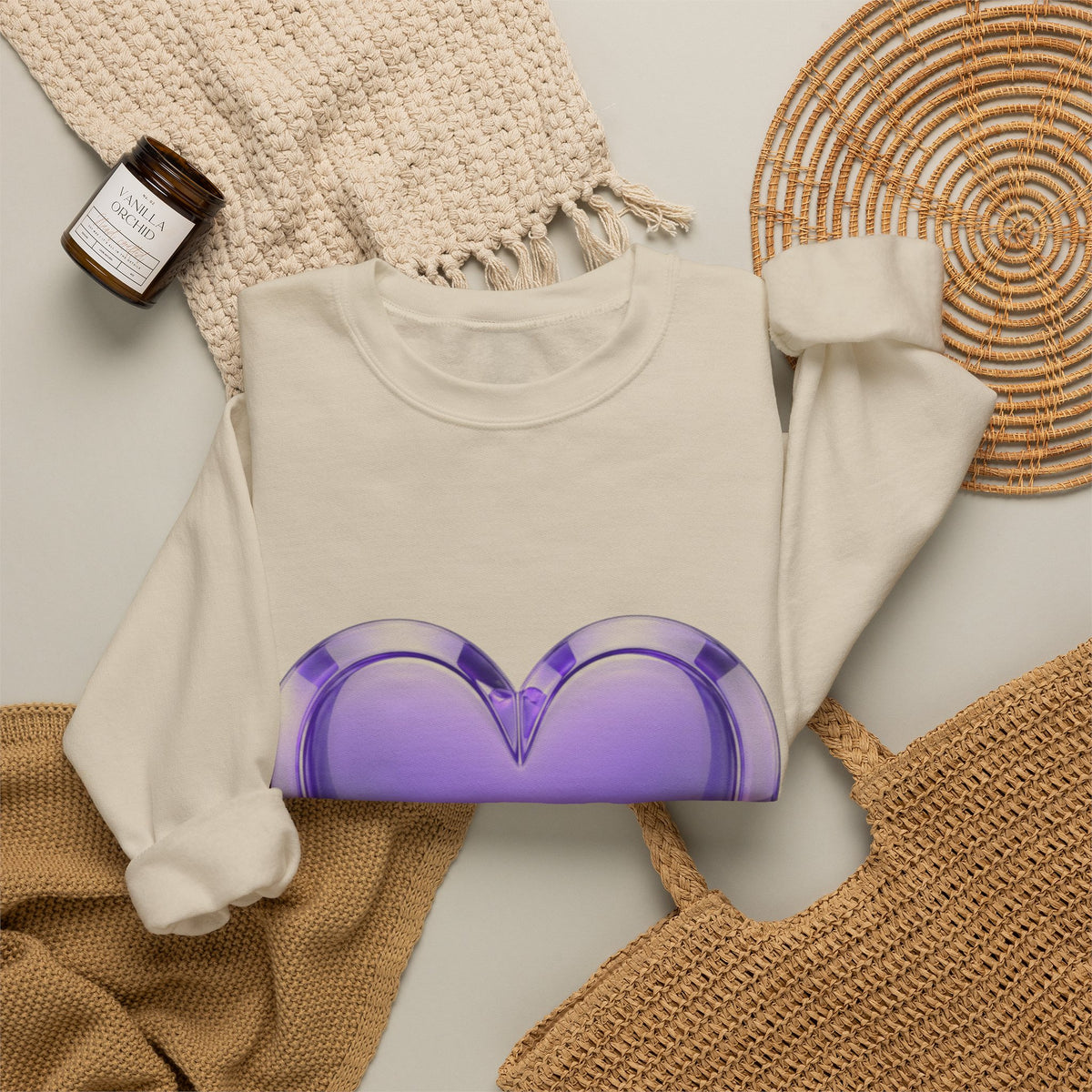 Purple Heart Unisex Heavy Blend™ Crewneck Sweatshirt