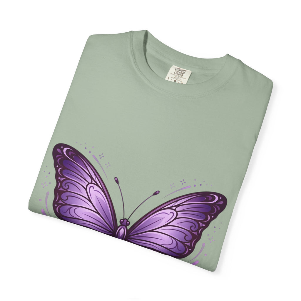 Purple Butterfly T-Shirt — Elegant Monarch Graphic Tee