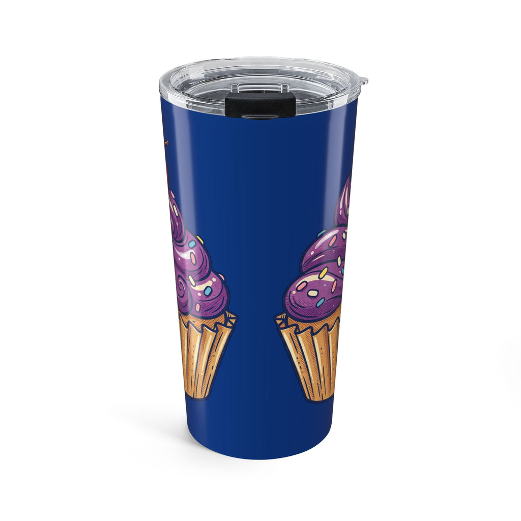 20oz Cup — Navy & Purple Cupcake Insulated Tumbler